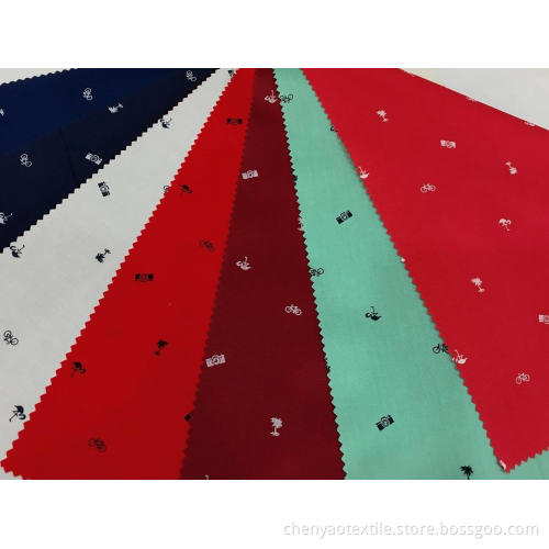 Cotton Stretch Plain Pigment Printed Fabric